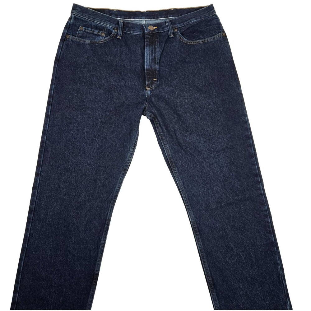 Wrangler Jeans Men's 38 x 29 Blue Five-Star Regular Fit Straight Leg Denim New